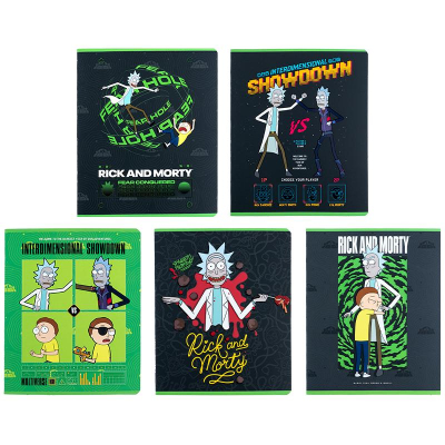 Зошит шкільний Kite Rick and Morty RM24-239, 24 аркуша, лінія
