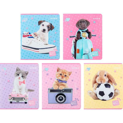 Зошит шкільний Kite Studio Pets SP24-238, 24 аркуша, клітинка
